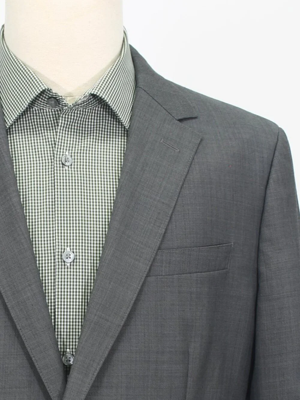 Bonobos 44R 37x30 Gray Full Suit 2-Button Solid R961